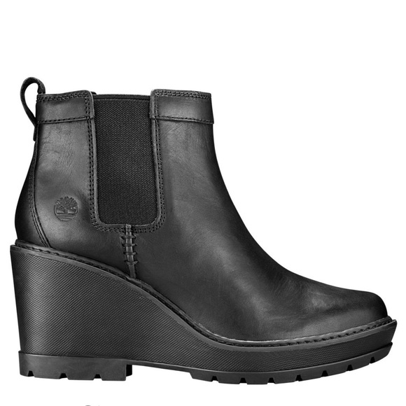 Timberland Shoes - Timberland Kellis Chelsea Wedge Leather Ankle Boot